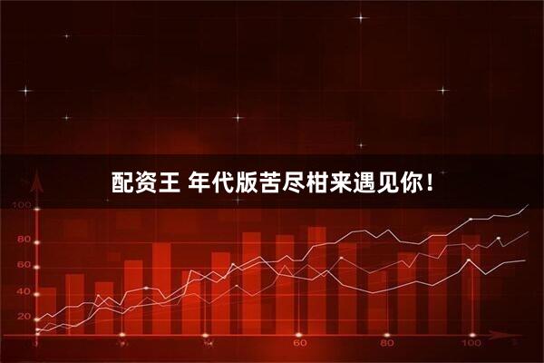 配资王 年代版苦尽柑来遇见你！
