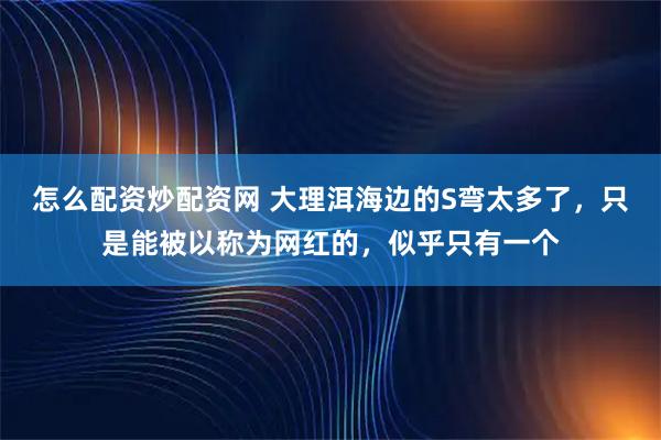 怎么配资炒配资网 大理洱海边的S弯太多了，只是能被以称为网红的，似乎只有一个